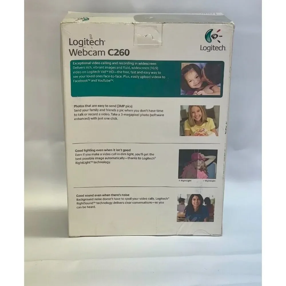 Logitech Webcam C260 - Web Camera - Color - 1280 X 720 - Audio - USB 2.0